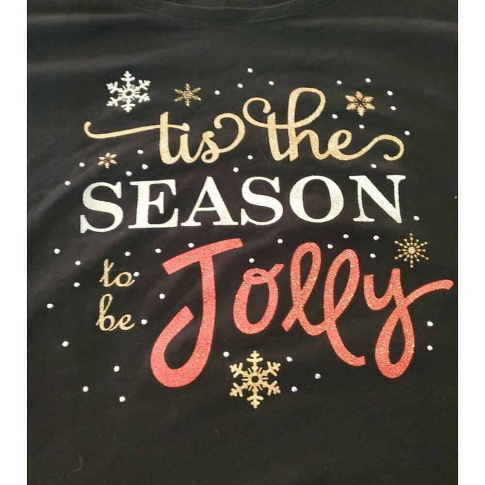 Catherine 3x Petite Tis The Season To Be Jolly( Christmas top)